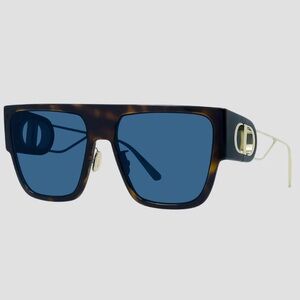 Dior Tortoise and Blue Sunglasses